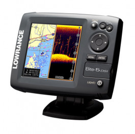 Lowrance Elite-5 DSI Down Scan Imaging Fishfinder Chartplotter