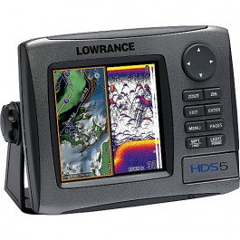 Lowrance HDS-5 Fish Finder GPS Chartplotter 5" Display