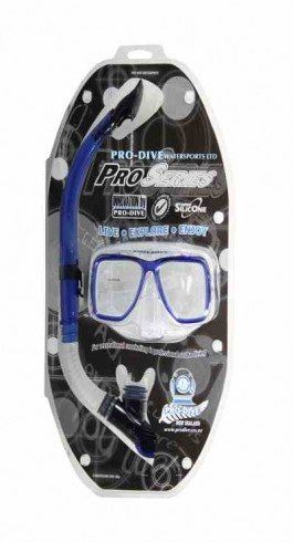Pro-Dive Adult Mask and Snorkel Super Silicone