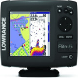 Lowrance Elite-5 GPS Chartplotter Fishfinder 