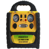 5-in-1 Jump Starter with Inverter Air Compressor and Work Light 