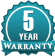 Warranty Badge - 5-Years