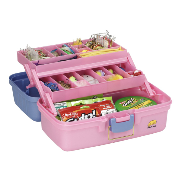Buy Plano Two Tray Tackle Box Periwinkle Pink online at Marine