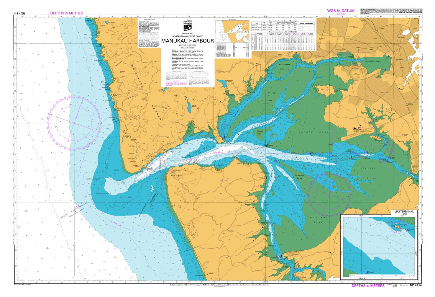 Buy NZ 4314 Manukau Harbour Chart online at MarineDeals.co.nz